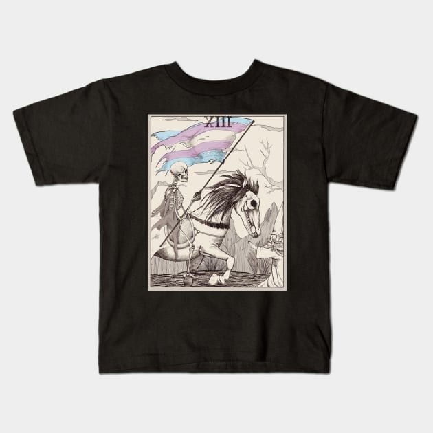 Trans Tarot Kids T-Shirt by D.Kinney123